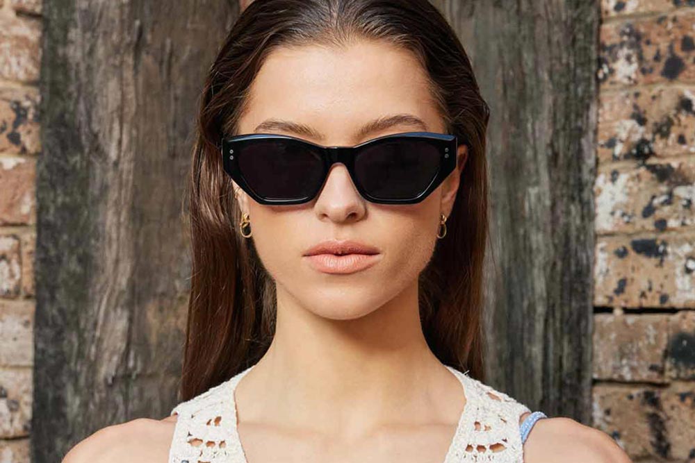 Aminah frames made from Acetate material.
